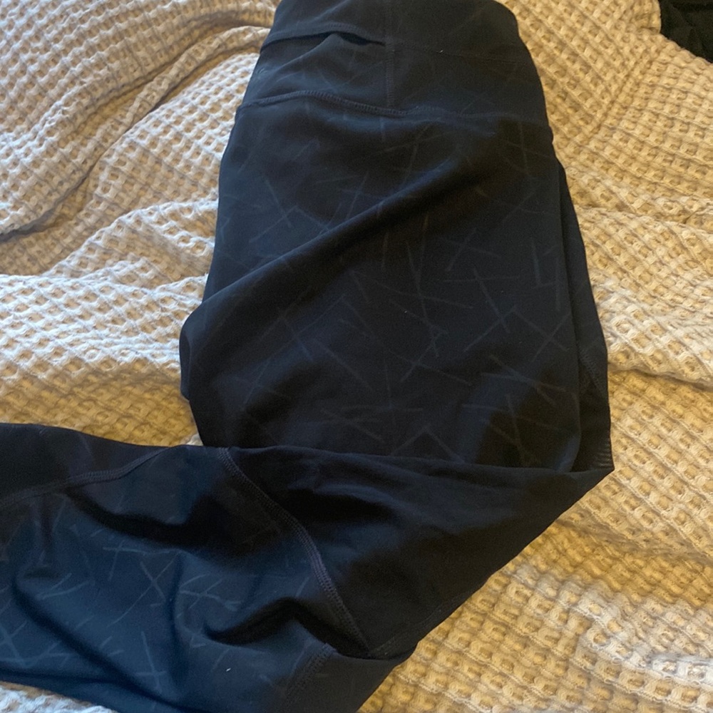 Athleta mesh and black leggings